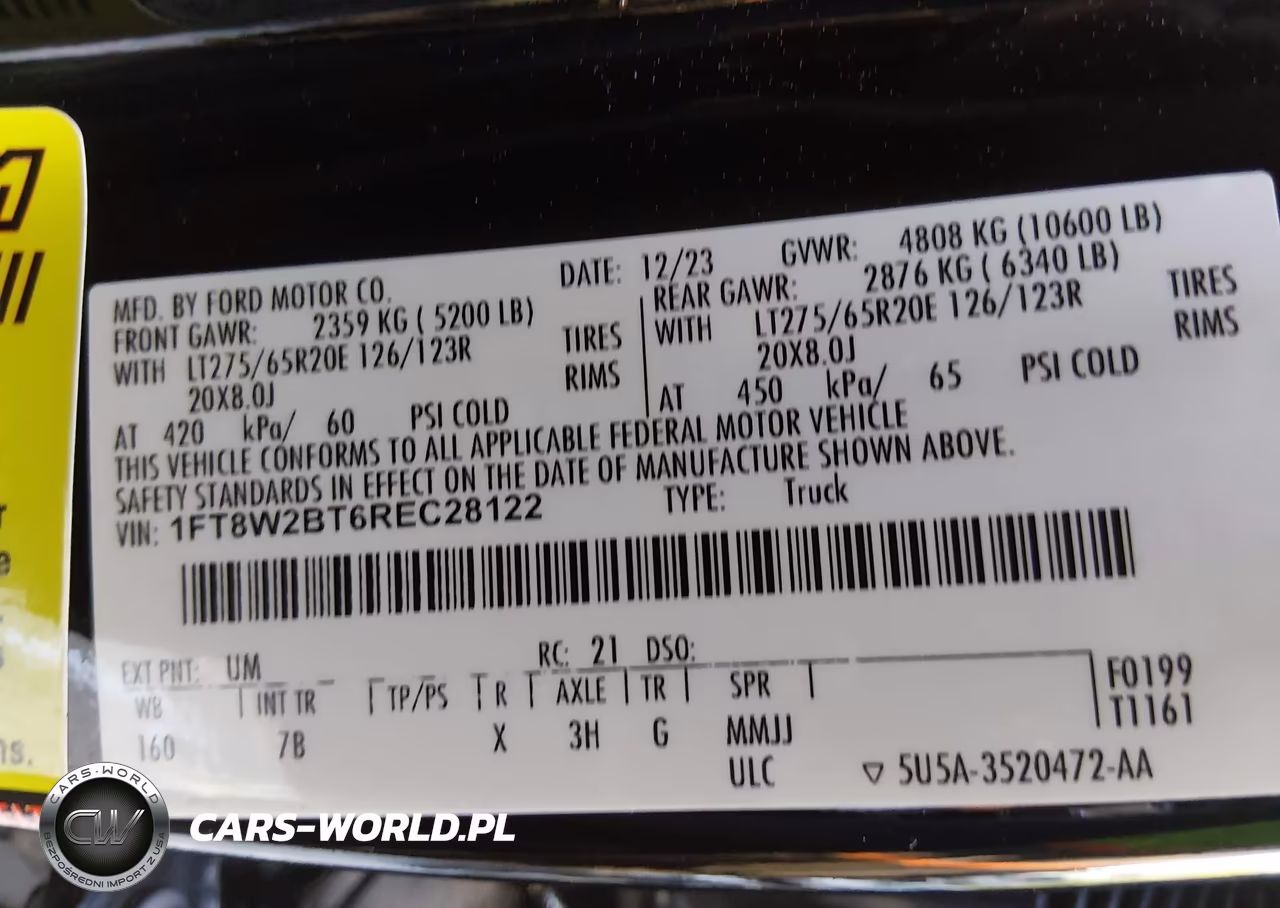 2024 Ford F-250 Platinum VIN:1FT8W2BT6REC28122 - 8
