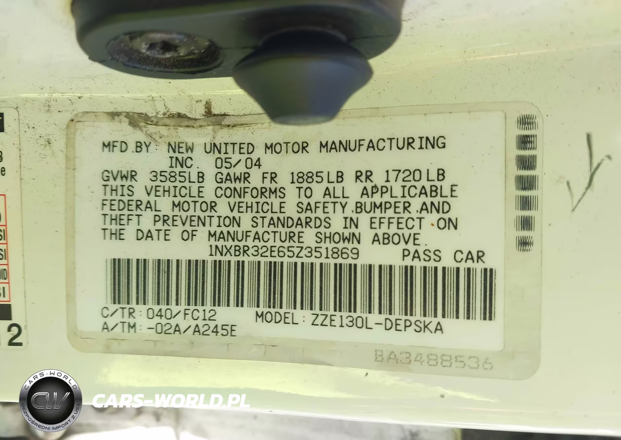 2005 Toyota Corolla S VIN:1NXBR32E65Z351869 - 9