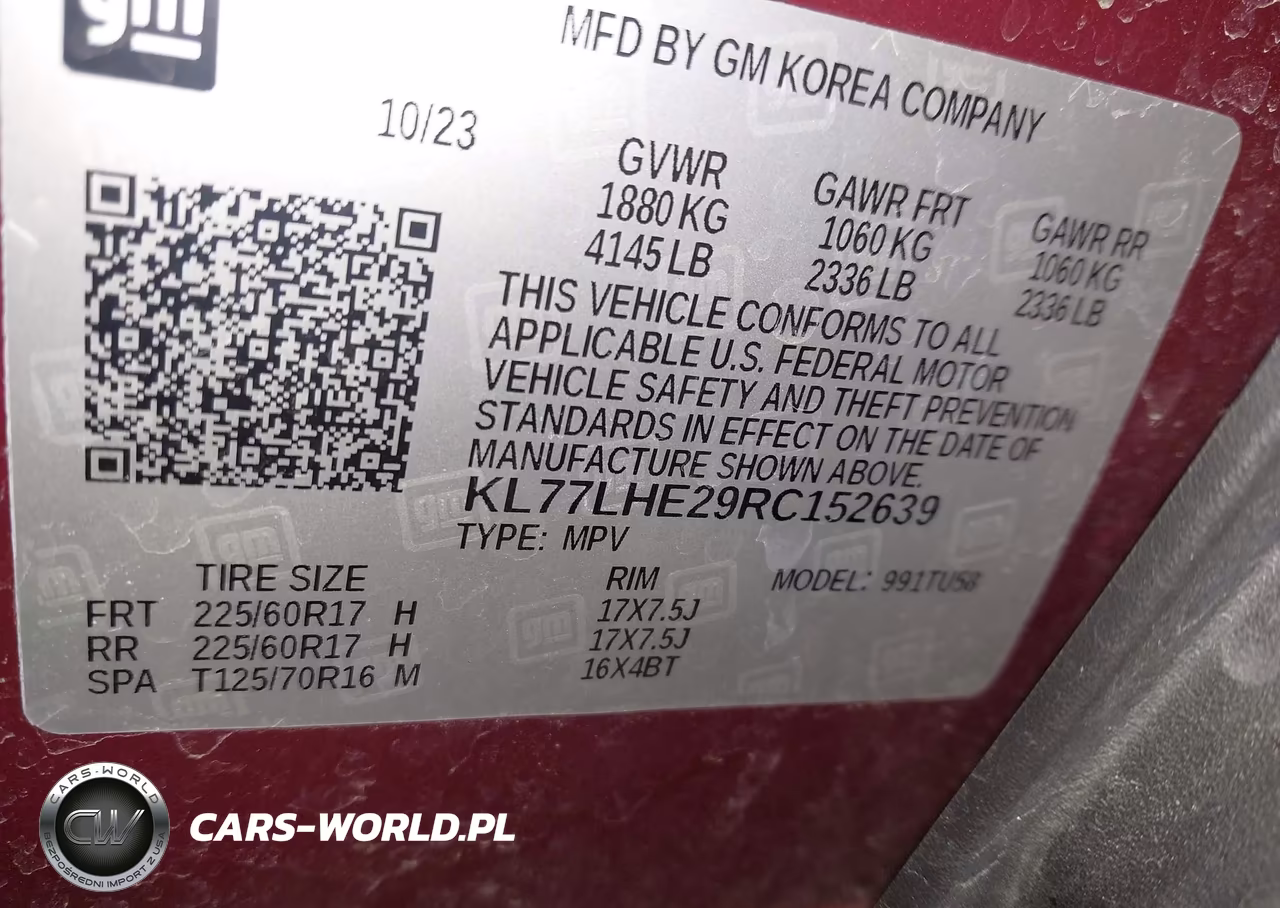 2024 CHEVROLET TRAX 1LT VIN:KL77LHE29RC152639 - 9