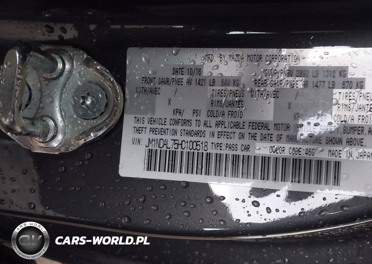 2017 Mazda Mx-5 Miata Rf Club VIN:JM1NDAL75H0100518 - 9