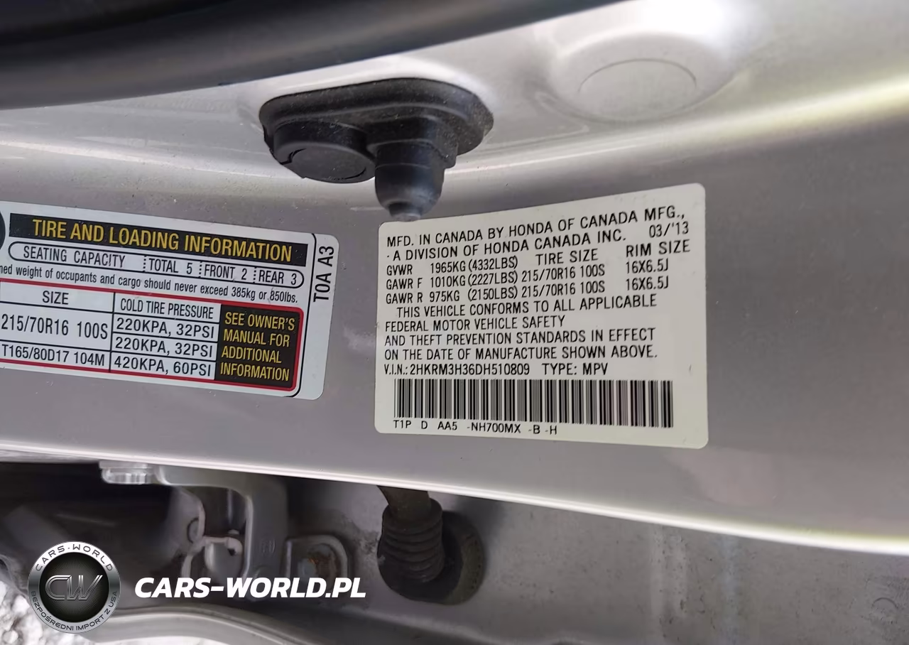 2013 Honda Cr-V Lx VIN:2HKRM3H36DH510809 - 9
