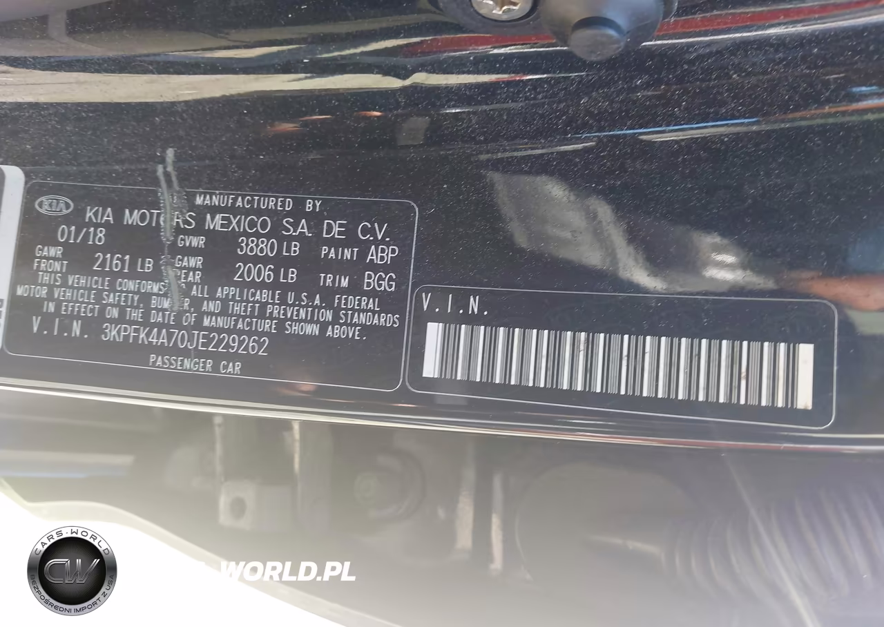 2018 Kia Forte Lx VIN:3KPFK4A70JE229262 - 9