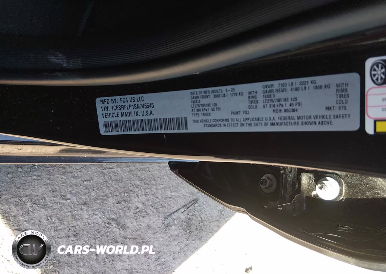2025 Ram 1500 Rebel 4X4 5'7 Box VIN:1C6SRFLP1SN746545 - 9