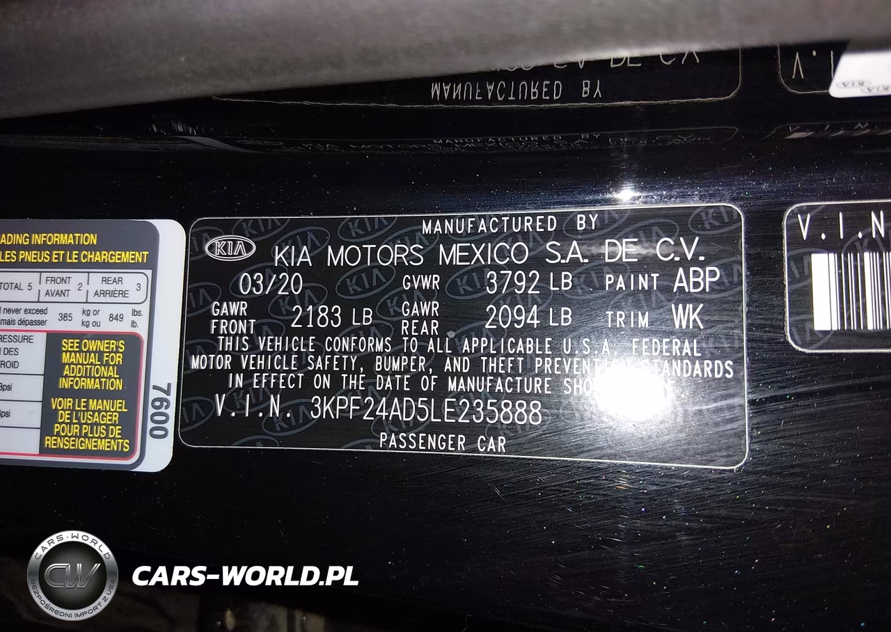 2020 Kia Forte Fe VIN:3KPF24AD5LE235888 - 9