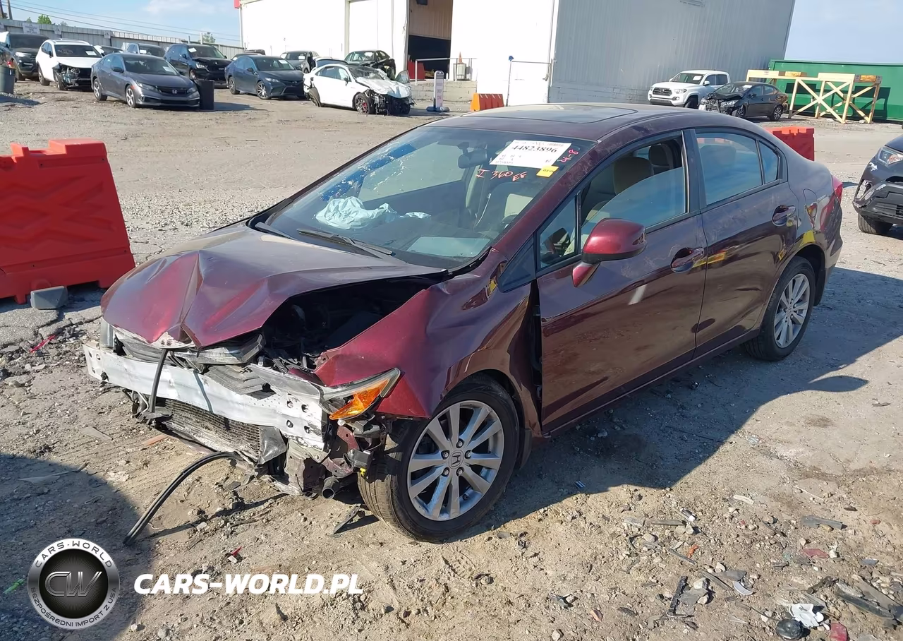 2012 Honda Civic Ex VIN:19XFB2F81CE103162 - 2