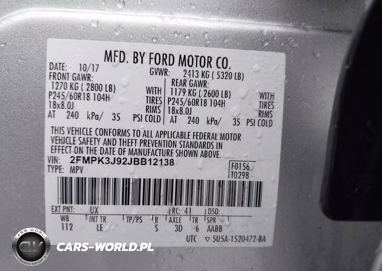 2018 Ford Edge Sel VIN:2FMPK3J92JBB12138 - 9