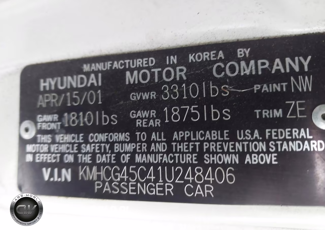 2001 Hyundai Accent Gl VIN:KMHCG45C41U248406 - 9