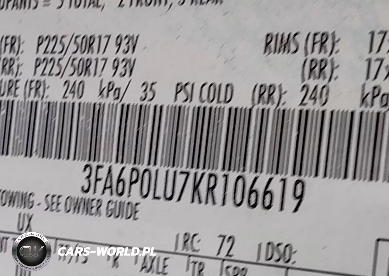 2019 Ford Fusion Hybrid Se VIN:3FA6P0LU7KR106619 - 9