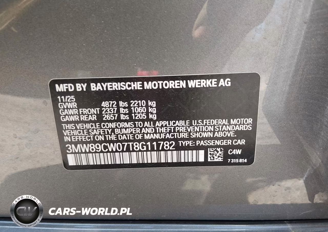 2026 BMW 330I xDrive Na VIN:3MW89CW07T8G11782 - 9