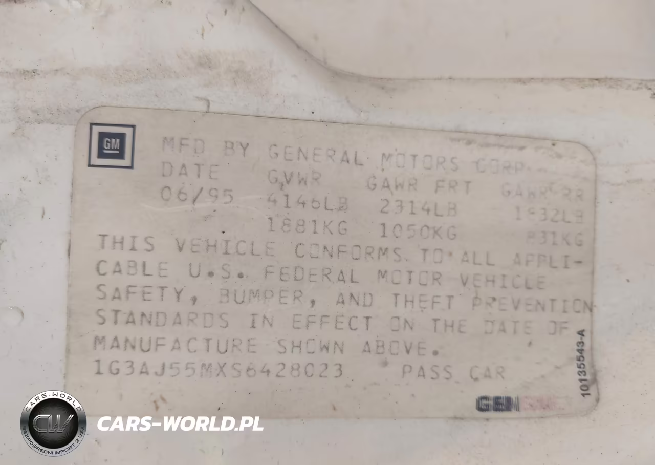 1995 Oldsmobile Ciera Sl VIN:1G3AJ55MXS6428023 - 12