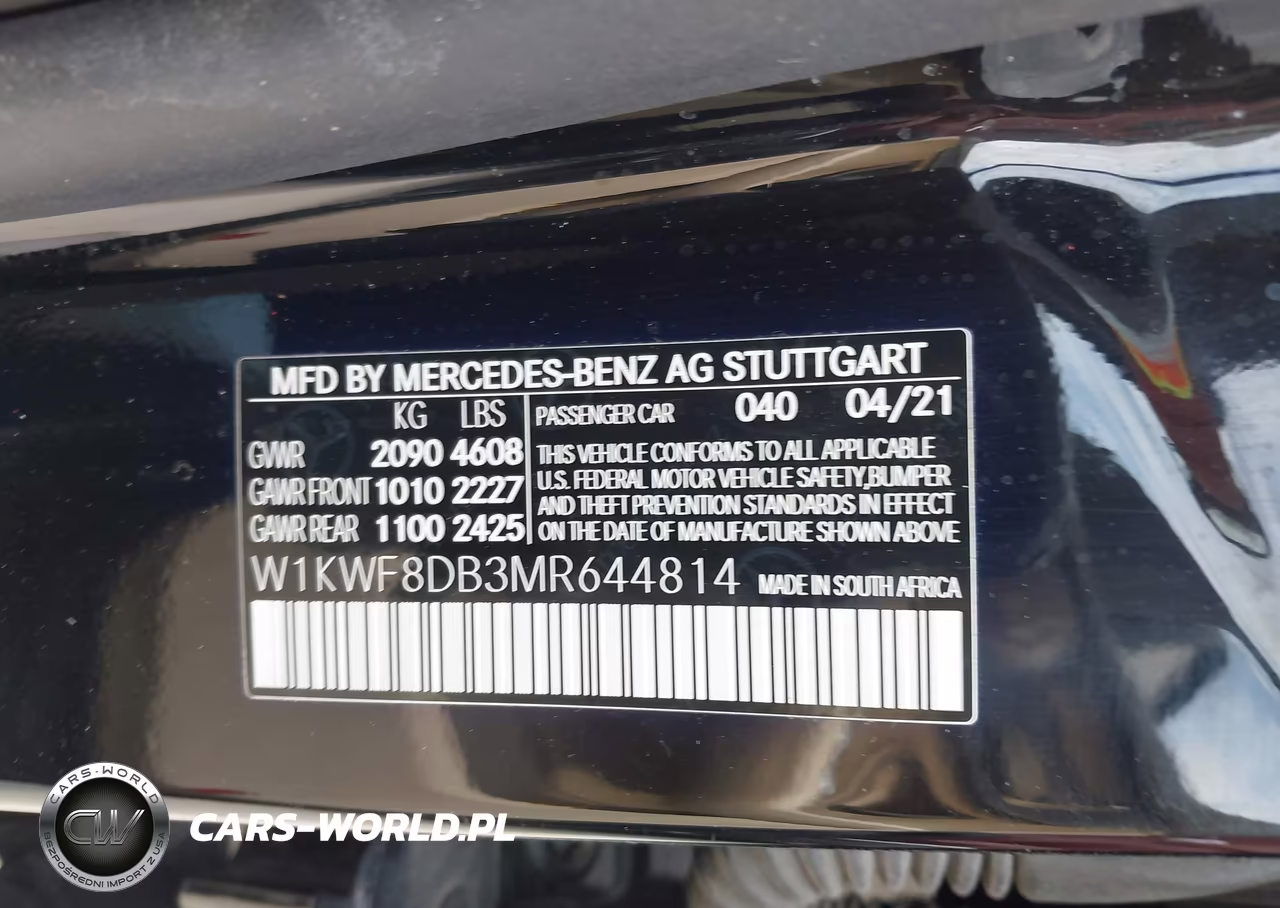 2021 Mercedes-Benz C 300 Sedan VIN:W1KWF8DB3MR644814 - 9