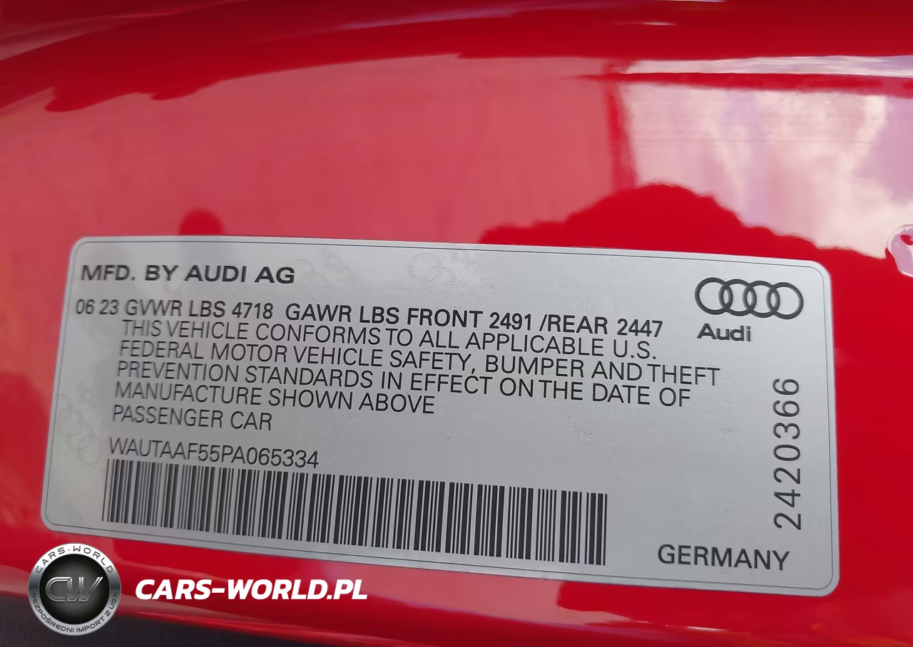 2023 Audi A5 VIN:WAUTAAF55PA065334 - 9