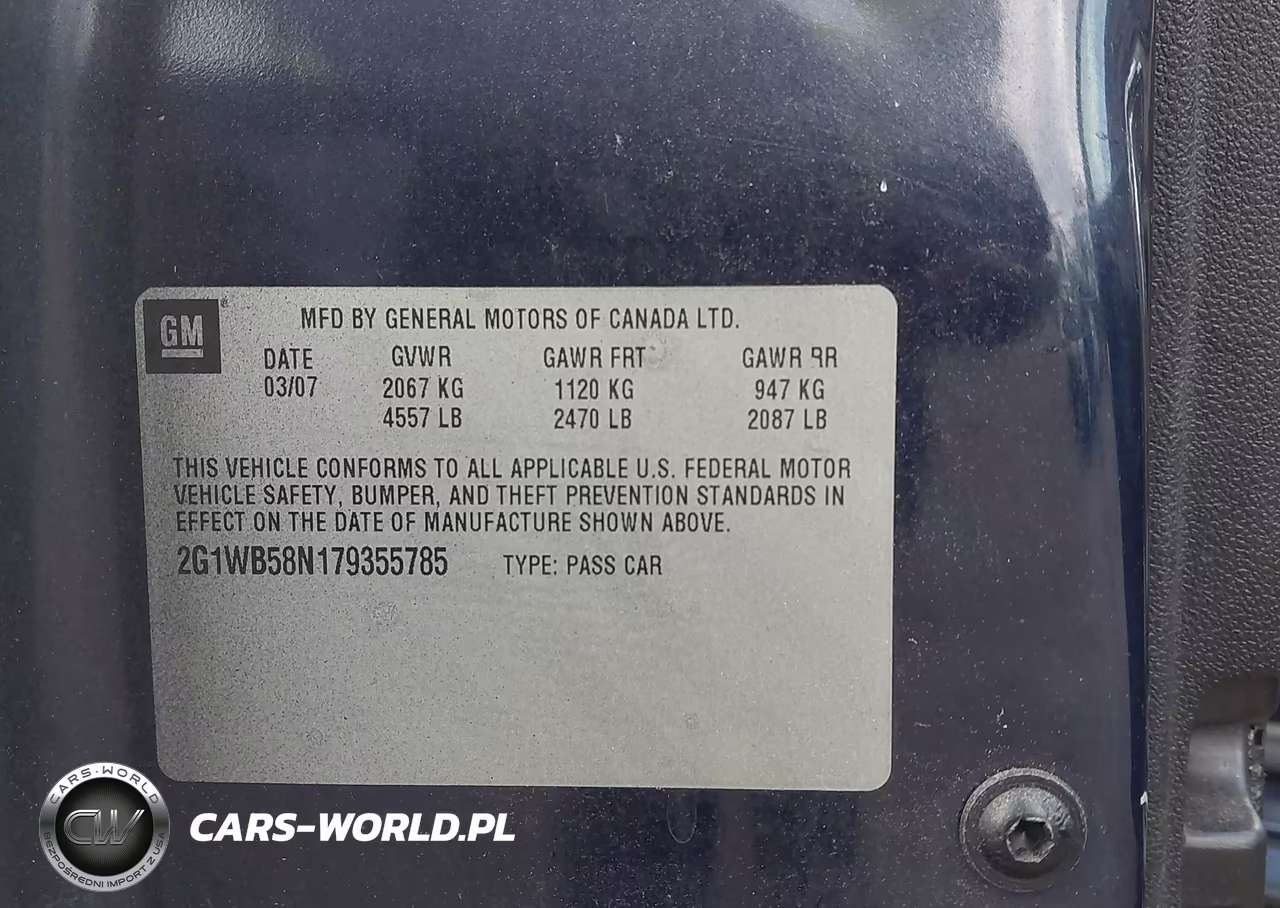 2007 Chevrolet Impala Ls VIN:2G1WB58N179355785 - 9