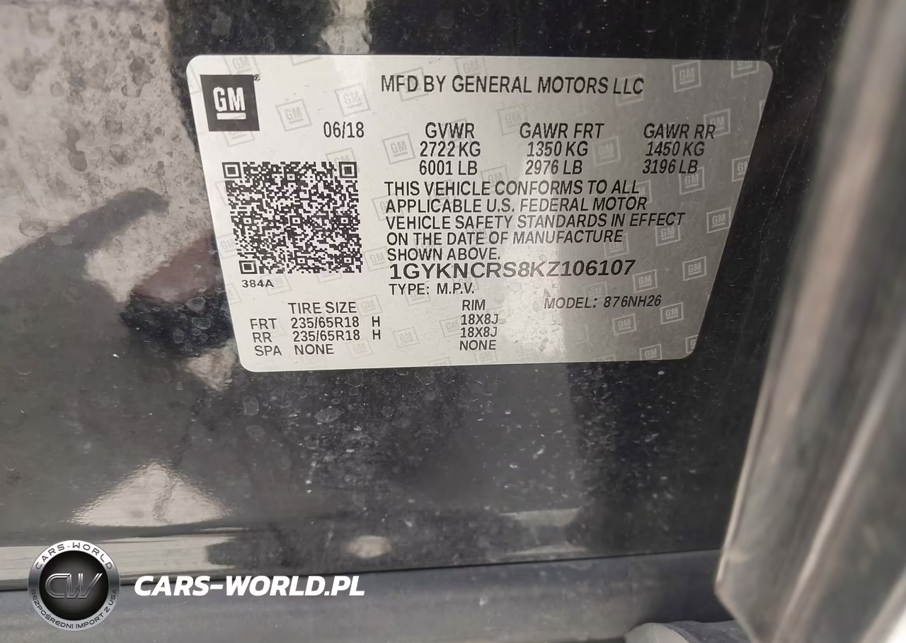 2019 Cadillac Xt5 Luxury VIN:1GYKNCRS8KZ106107 - 9