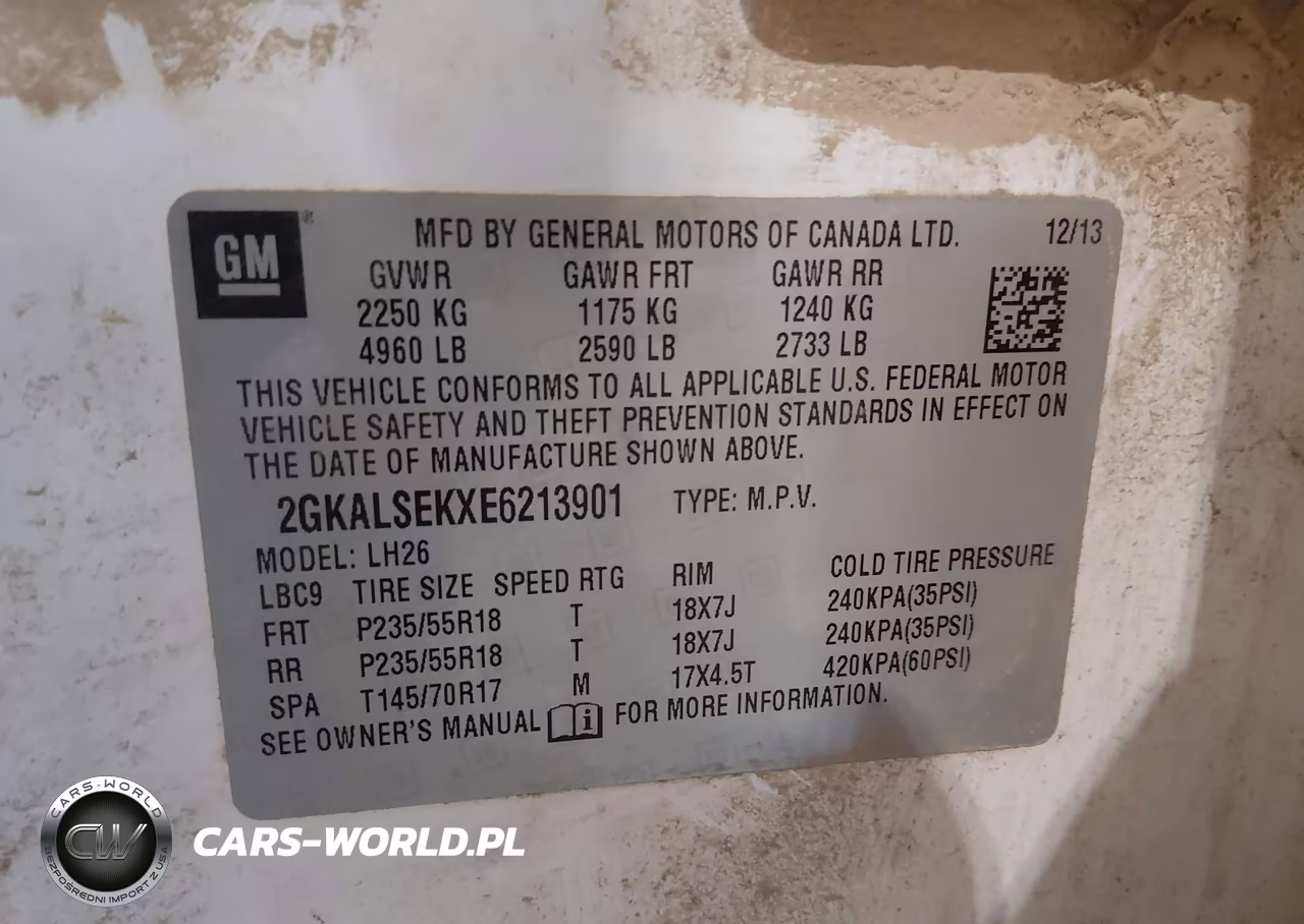2014 GMC Terrain Slt-1 VIN:2GKALSEKXE6213901 - 9