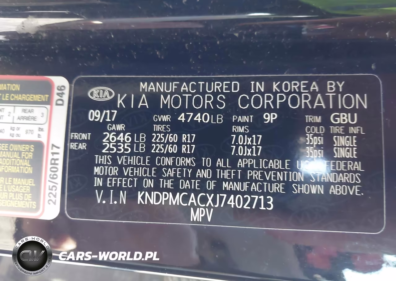 2018 Kia Sportage Lx VIN:KNDPMCACXJ7402713 - 9