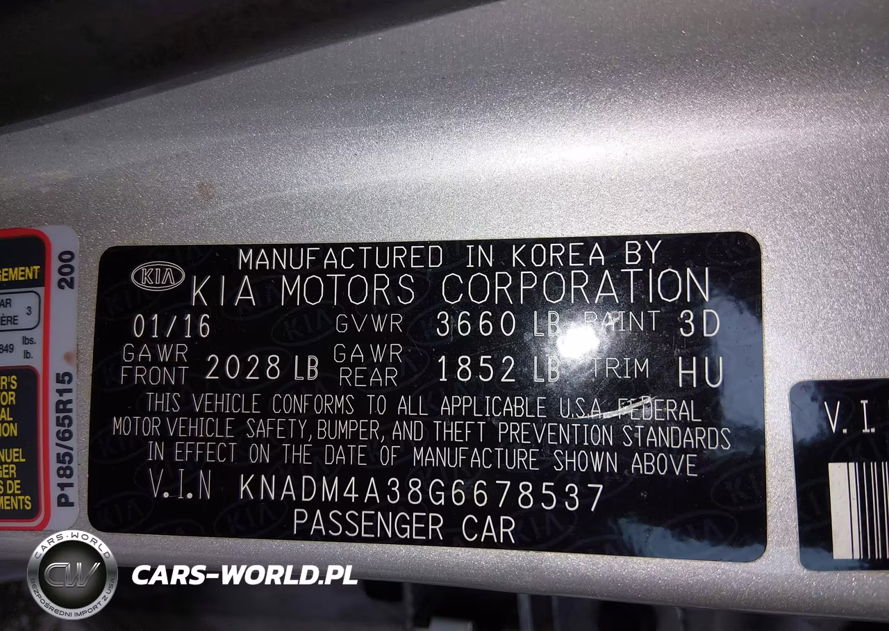 2016 Kia Rio Lx VIN:KNADM4A38G6678537 - 9