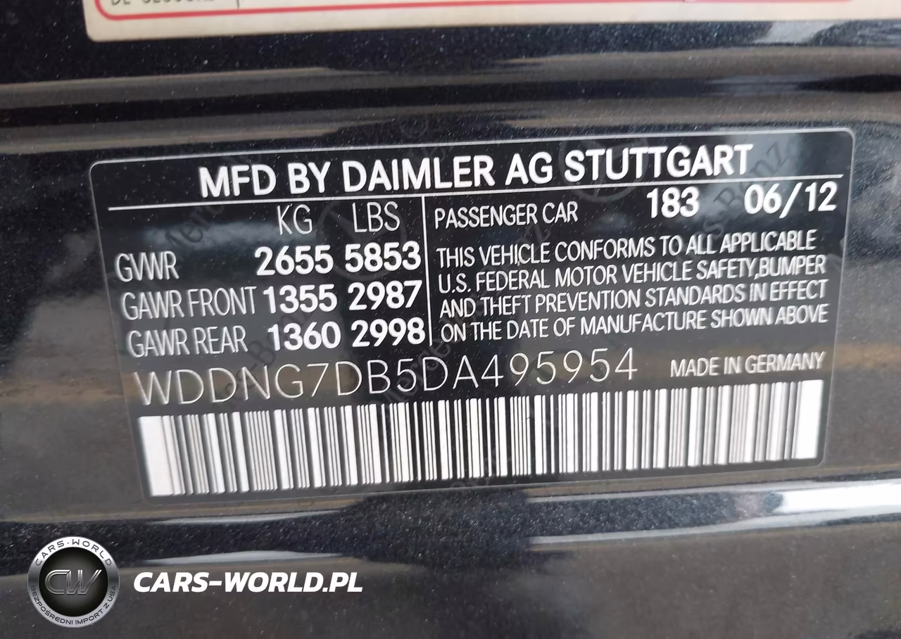 2013 Mercedes-Benz S 550 VIN:WDDNG7DB5DA495954 - 9
