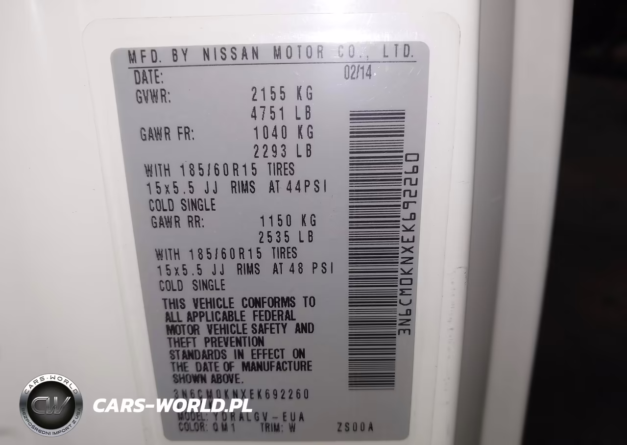 2014 Nissan Nv200 Sv VIN:3N6CM0KNXEK692260 - 9