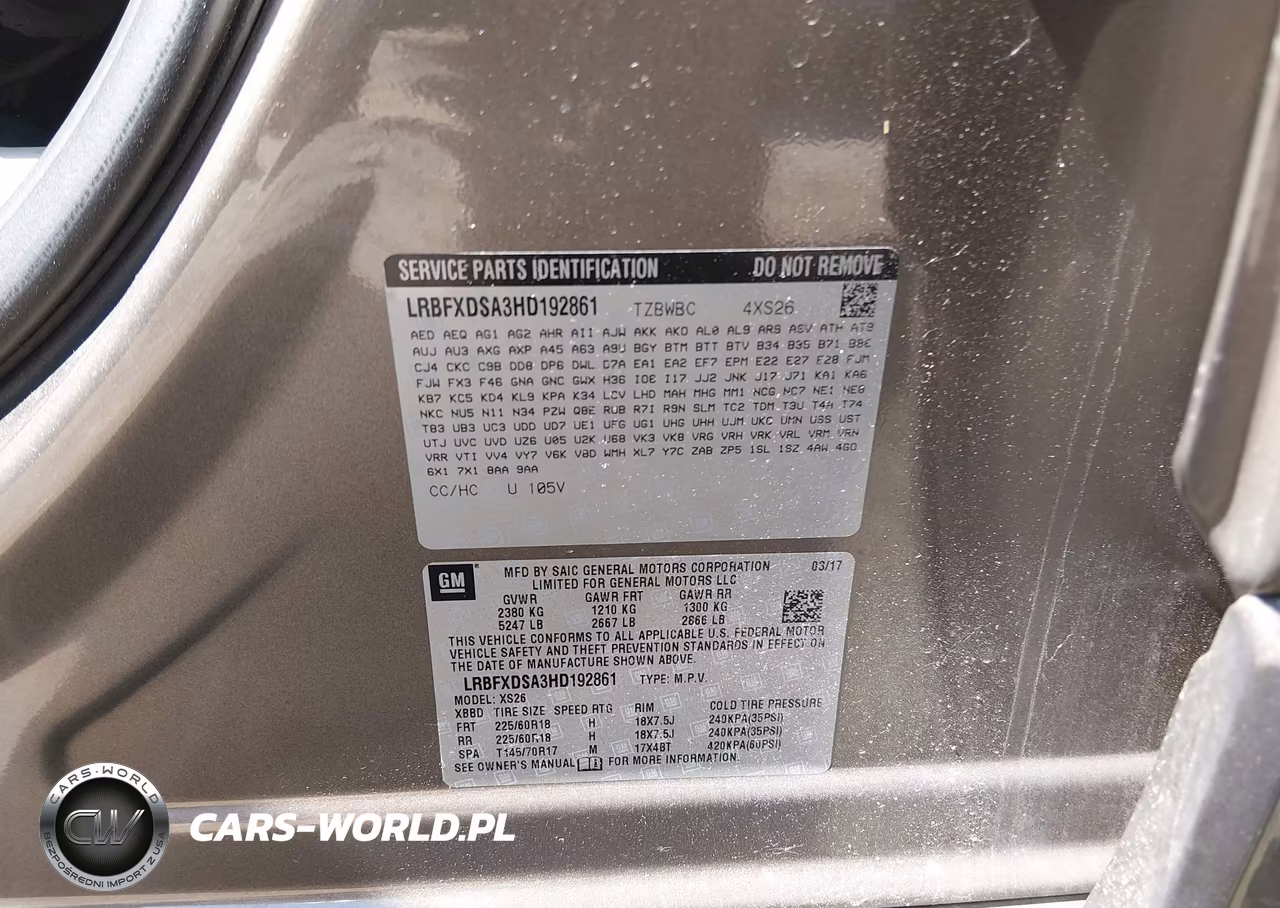 2017 Buick Envision Essence VIN:LRBFXDSA3HD192861 - 9