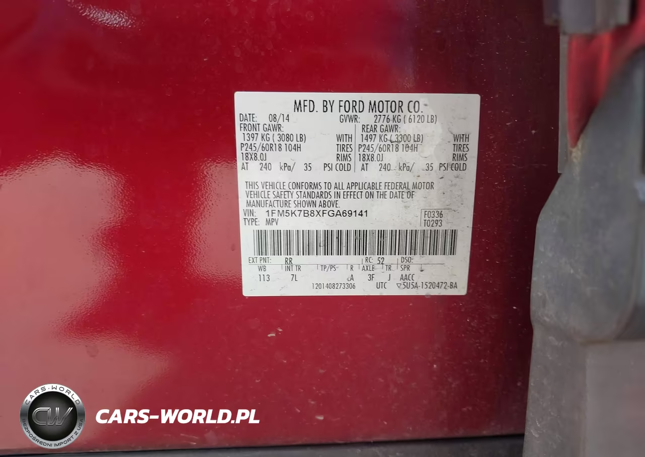 2015 Ford Explorer VIN:1FM5K7B8XFGA69141 - 8