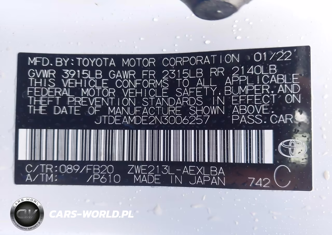 2022 Toyota Corolla Hybrid Le VIN:JTDEAMDE2N3006257 - 9