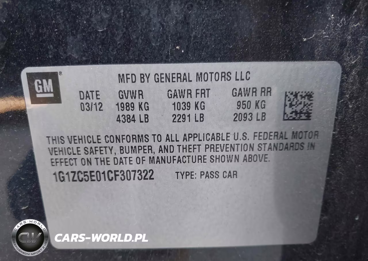 2012 Chevrolet Malibu 1Lt VIN:1G1ZC5E01CF307322 - 9