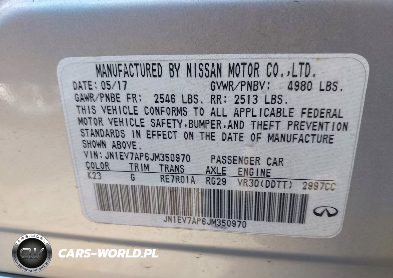 2018 Infiniti Q50 Luxe VIN:JN1EV7AP6JM350970 - 9