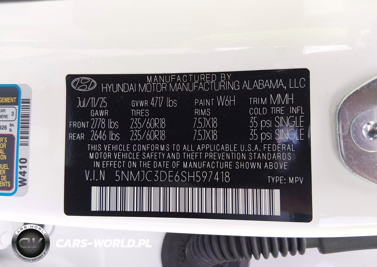 2025 Hyundai Tucson Sel Convenience VIN:5NMJC3DE6SH597418 - 9