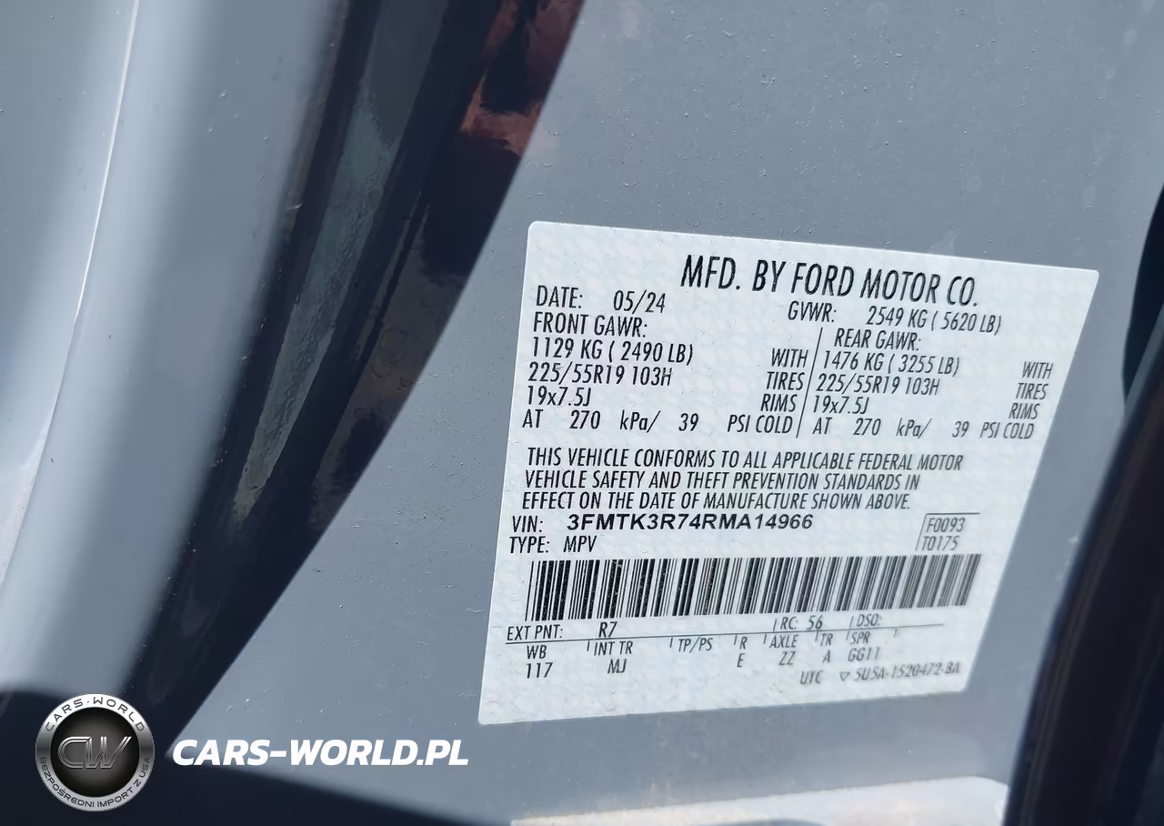 2024 Ford Mustang Mach-E Premium VIN:3FMTK3R74RMA14966 - 9