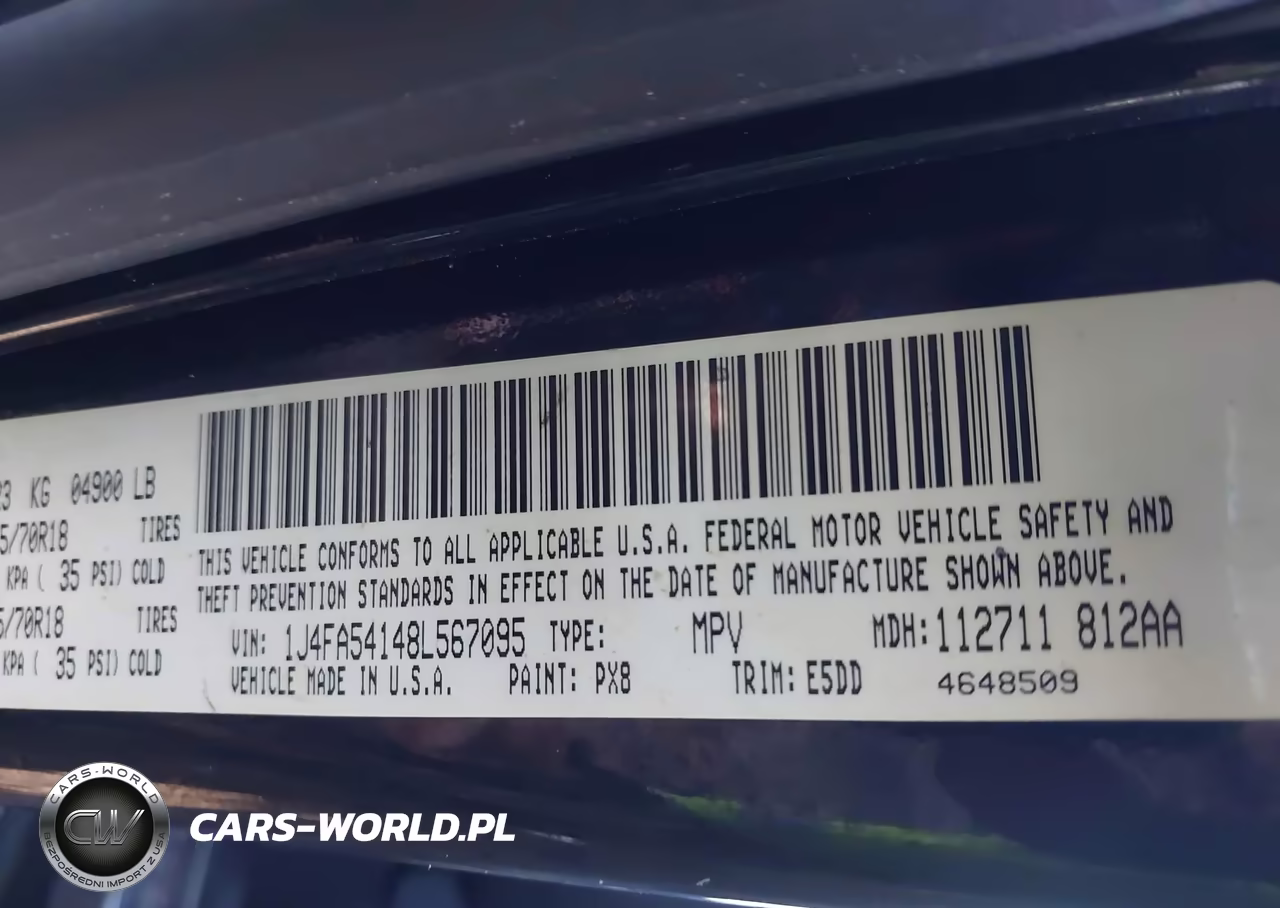 2008 Jeep Wrangler Sahara VIN:1J4FA54148L567095 - 9