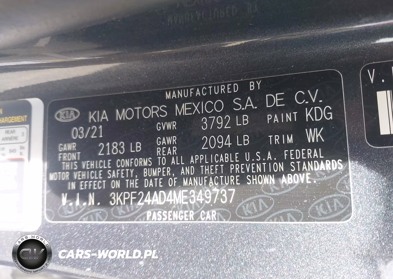 2021 Kia Forte Lxs VIN:3KPF24AD4ME349737 - 9