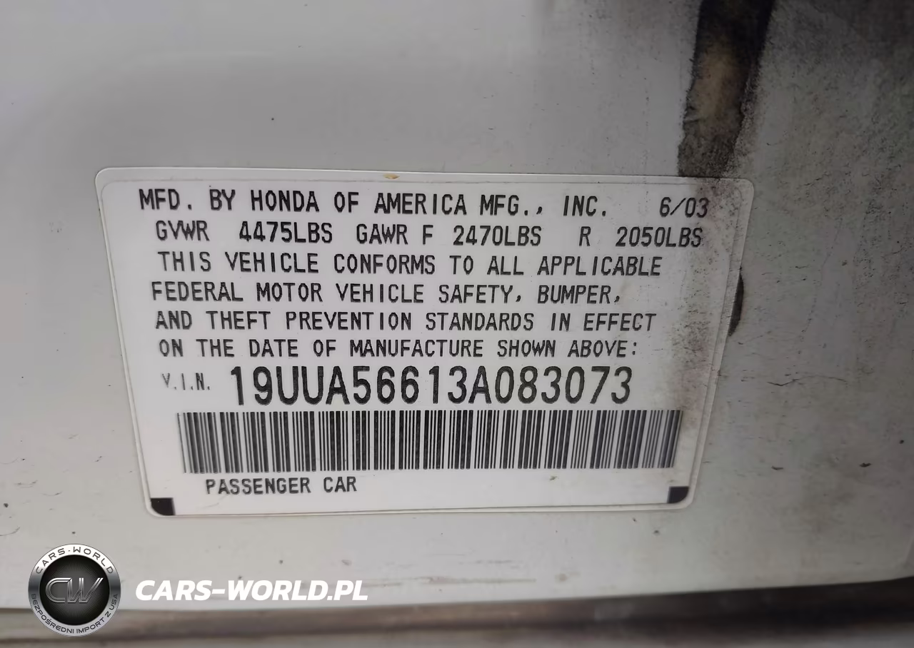 2003 Acura Tl 3.2 VIN:19UUA56613A083073 - 9