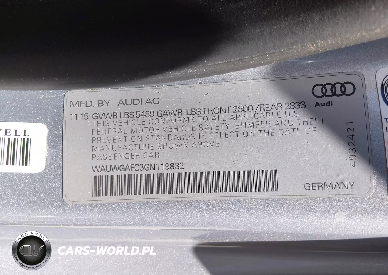 2016 Audi A7 3.0T Premium Plus VIN:WAUWGAFC3GN119832 - 9