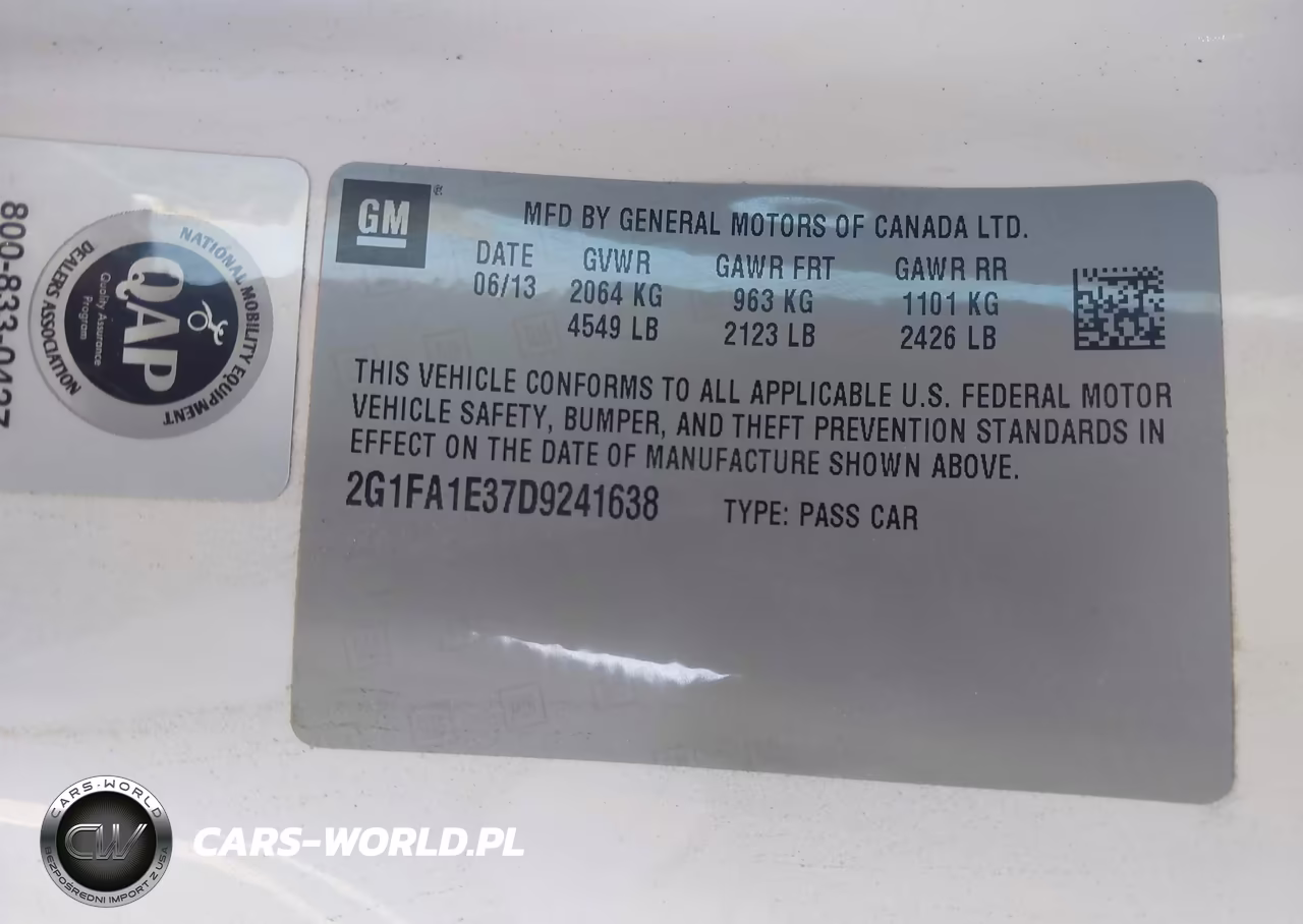 2013 Chevrolet Camaro 2Ls VIN:2G1FA1E37D9241638 - 9