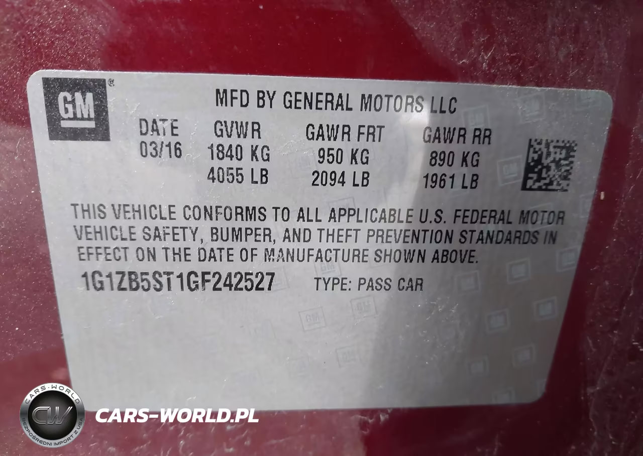 2016 Chevrolet Malibu Ls VIN:1G1ZB5ST1GF242527 - 9