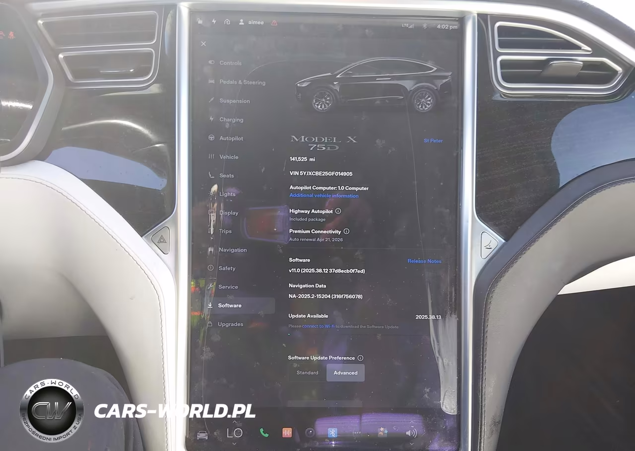 2016 Tesla Model X 60D-70D-75D-90D-P100D VIN:5YJXCBE25GF014905 - 19