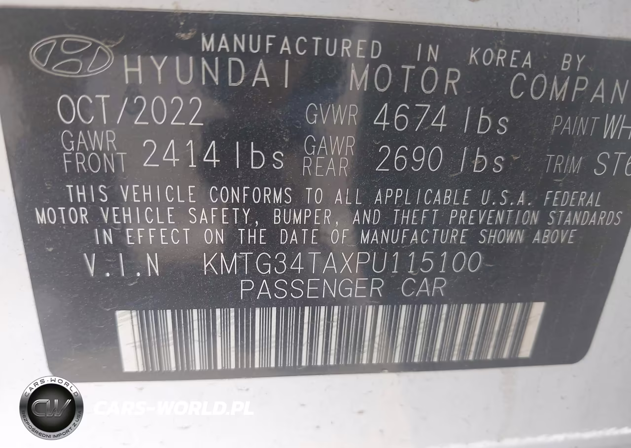 2023 Genesis G70 2.0T Rwd VIN:KMTG34TAXPU115100 - 9