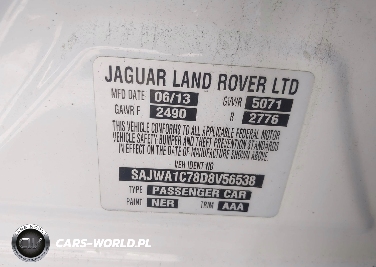 2013 Jaguar Xj VIN:SAJWA1C78D8V56538 - 9