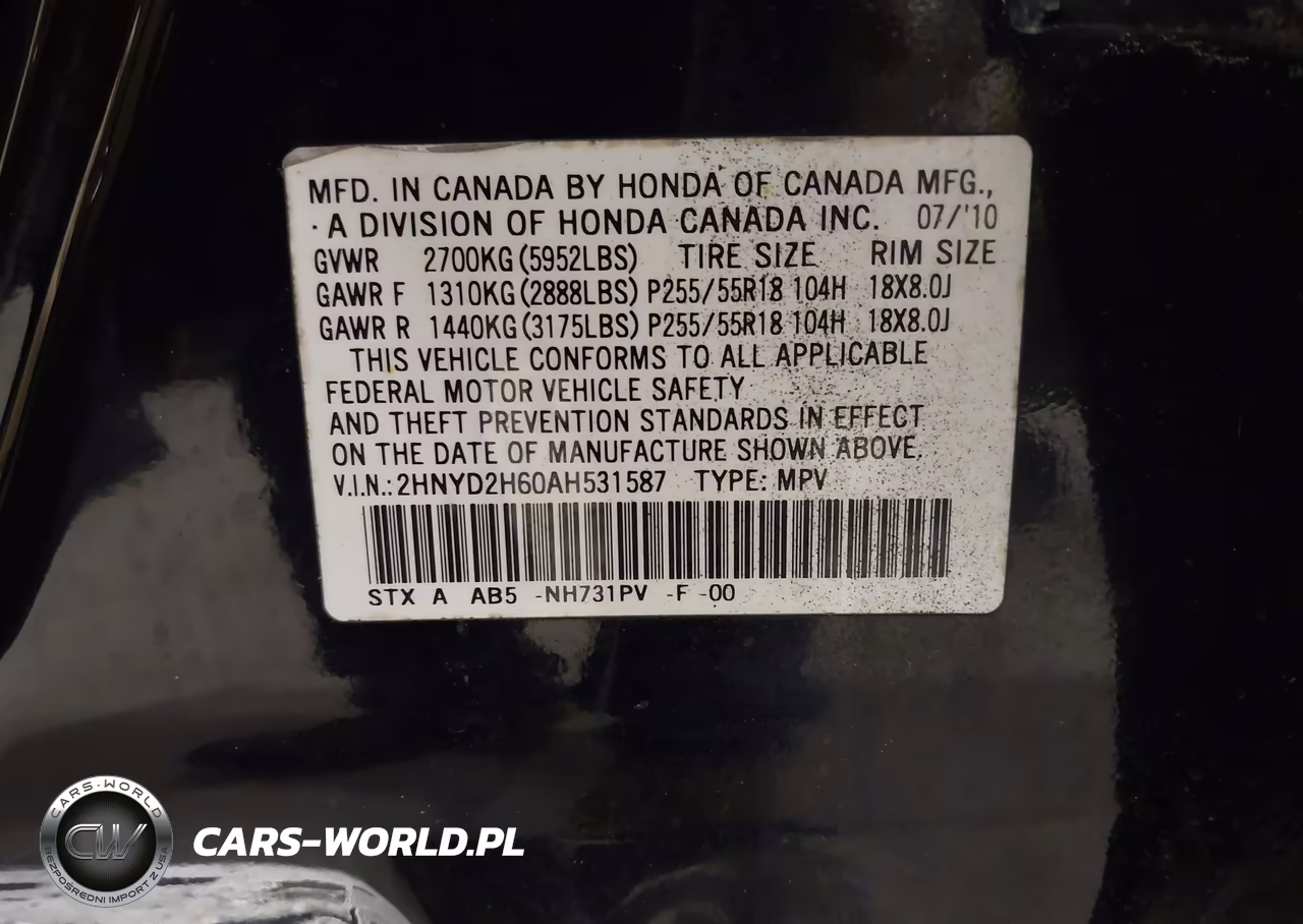 2010 Acura Mdx Technology Package VIN:2HNYD2H60AH531587 - 9