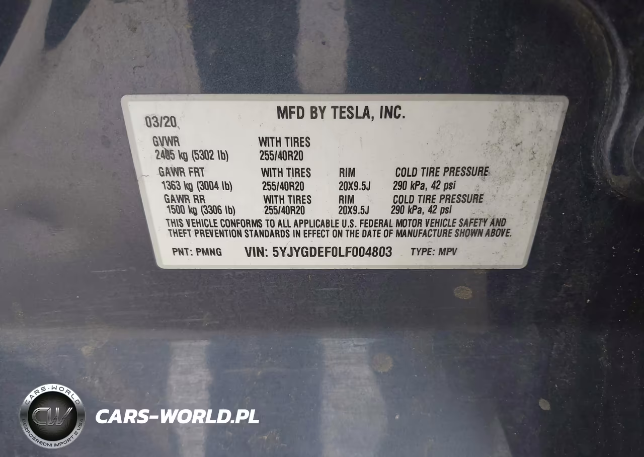 2020 Tesla Model Y VIN:5YJYGDEF0LF004803 - 9