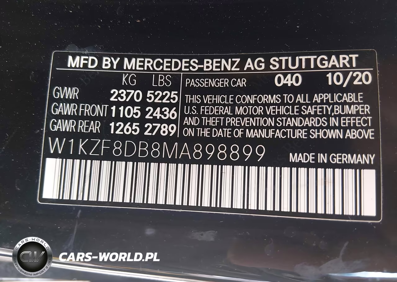 2021 Mercedes-Benz E 350 VIN:W1KZF8DB8MA898899 - 9
