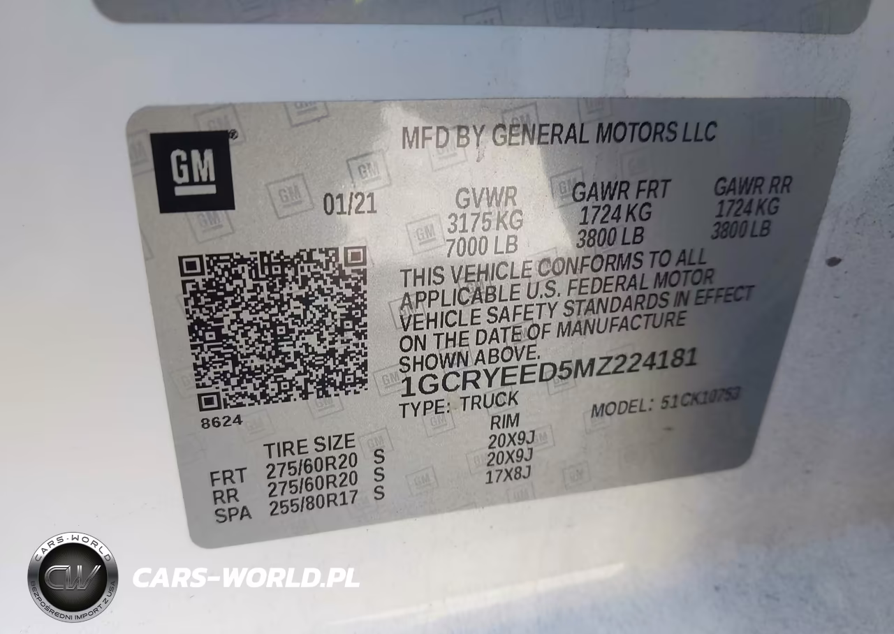 2021 Chevrolet Silverado 1500 4Wd Standard Bed Rst VIN:1GCRYEED5MZ224181 - 9