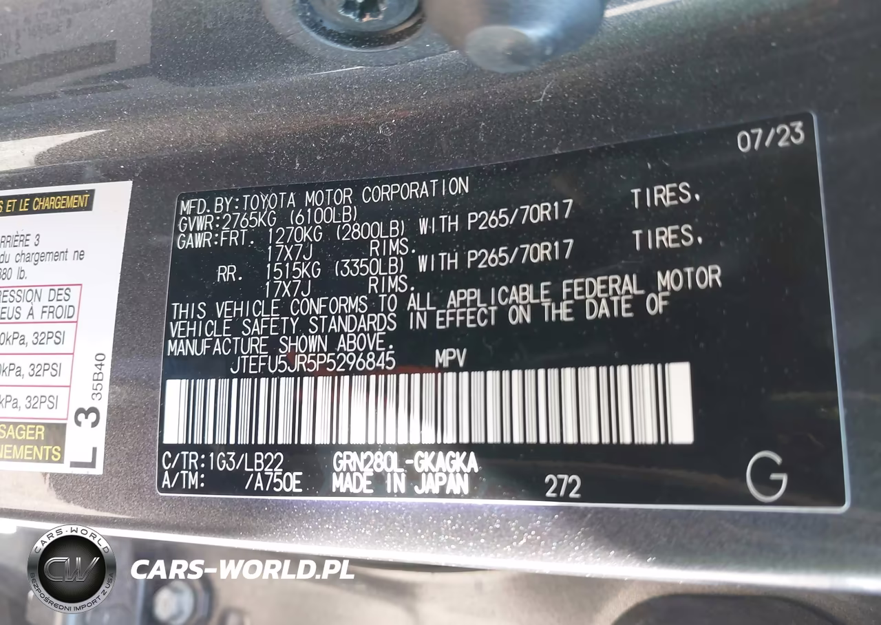2023 Toyota 4Runner Sr5 Premium VIN:JTEFU5JR5P5296845 - 9