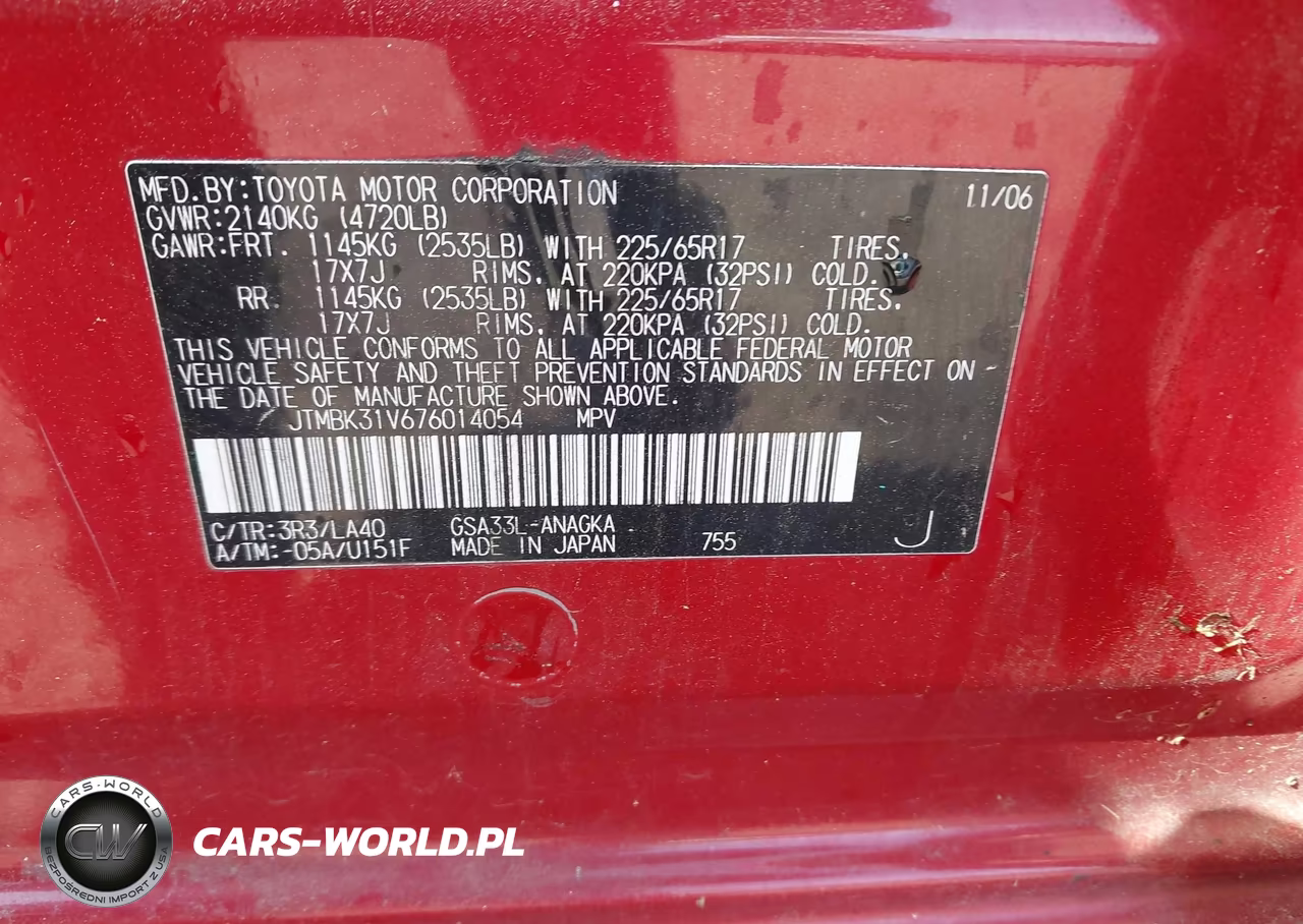 2007 Toyota Rav4 Limited V6 VIN:JTMBK31V676014054 - 9