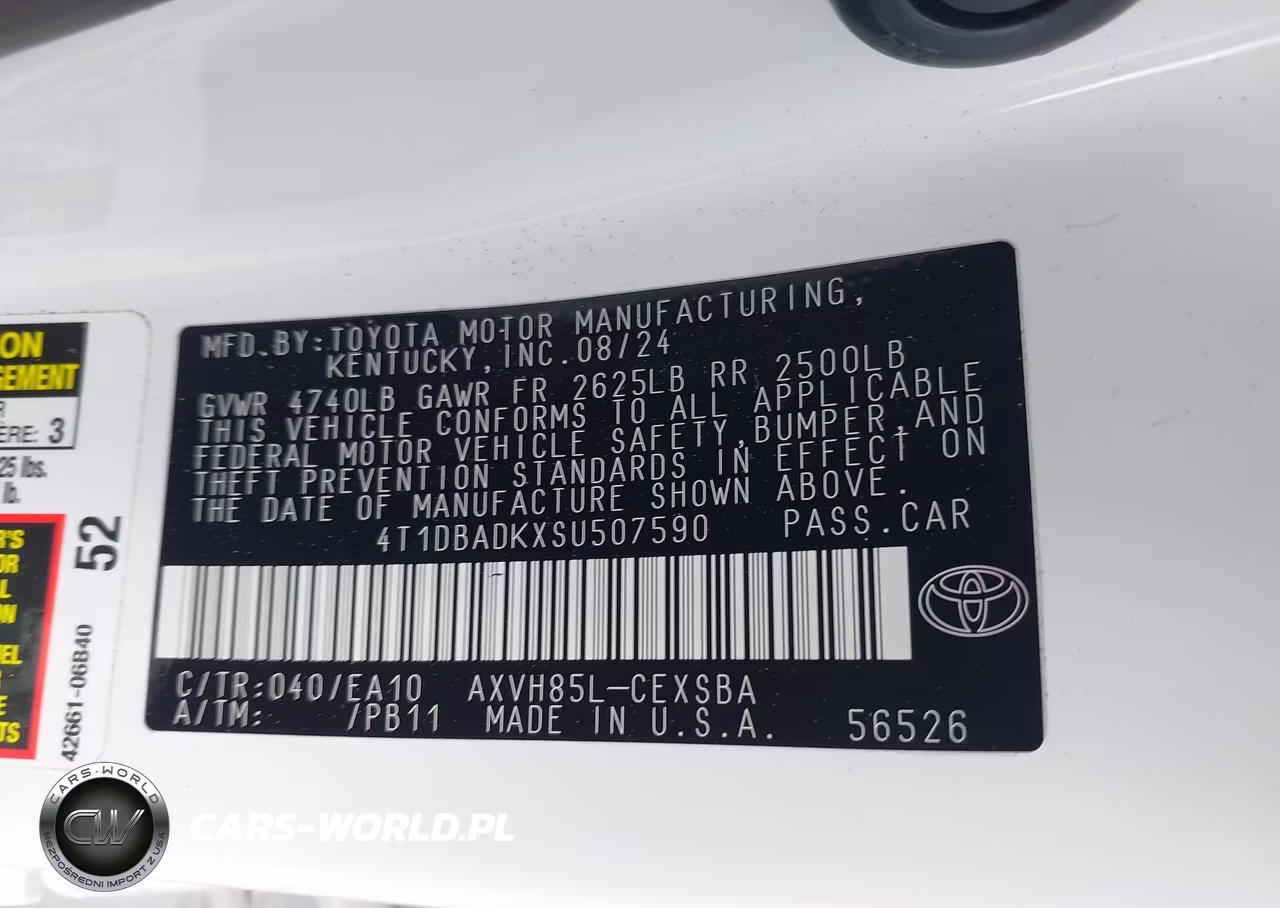 2025 Toyota Camry Se VIN:4T1DBADKXSU507590 - 9