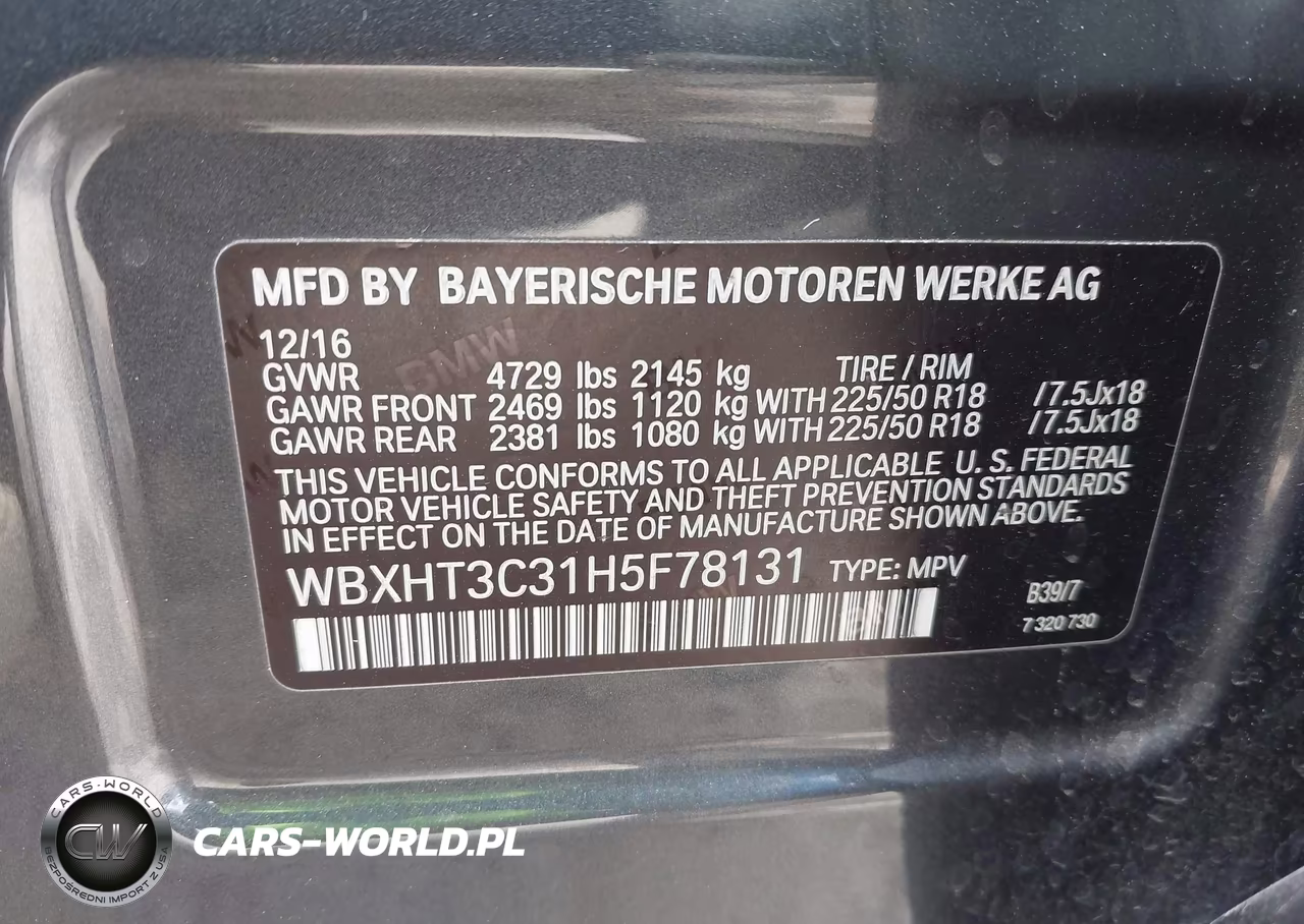 2017 BMW X1 xDrive28I VIN:WBXHT3C31H5F78131 - 9