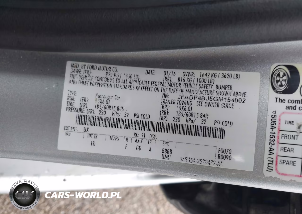 2016 Ford Fiesta Se VIN:3FADP4BJ5GM154002 - 9