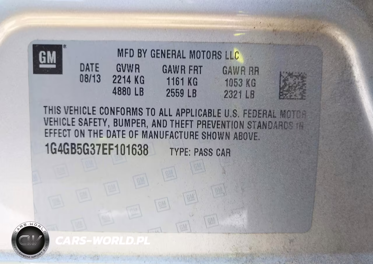 2014 Buick Lacrosse Leather Group VIN:1G4GB5G37EF101638 - 9