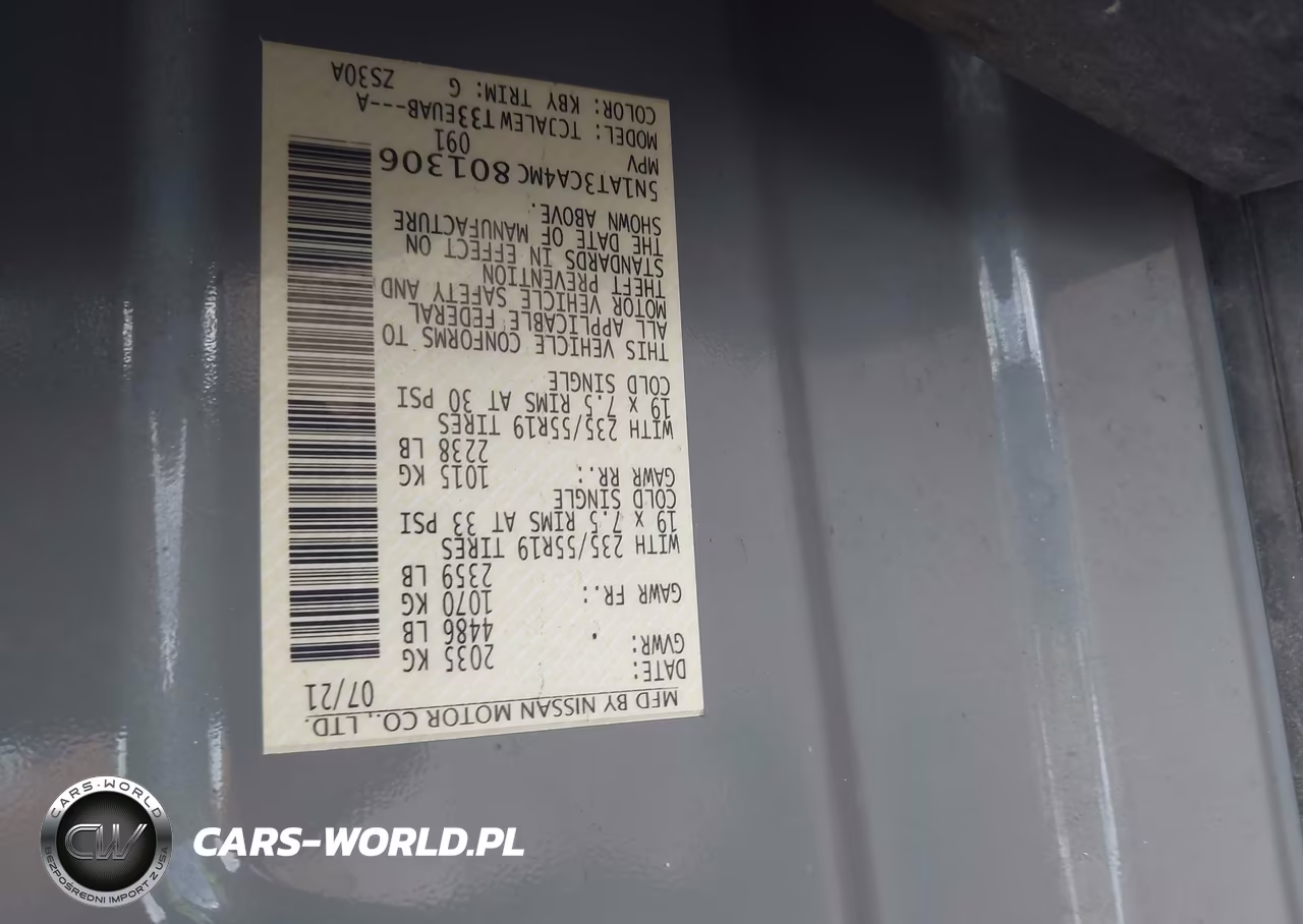 2021 Nissan Rogue Sl Fwd VIN:5N1AT3CA4MC801306 - 9